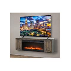 Abbie Floating Fireplace TV Console