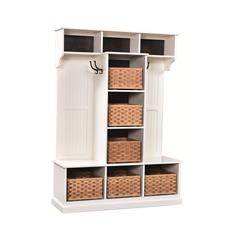 Traditional Hall Seat w/Baskets