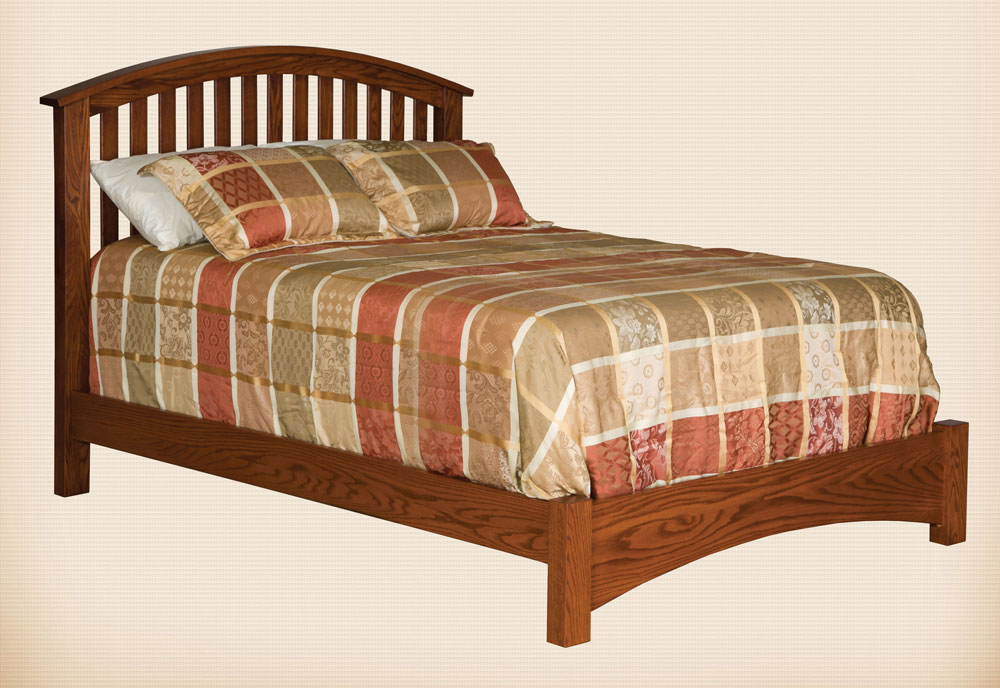 Buckeye Economy Slat Bed with low profile footboard