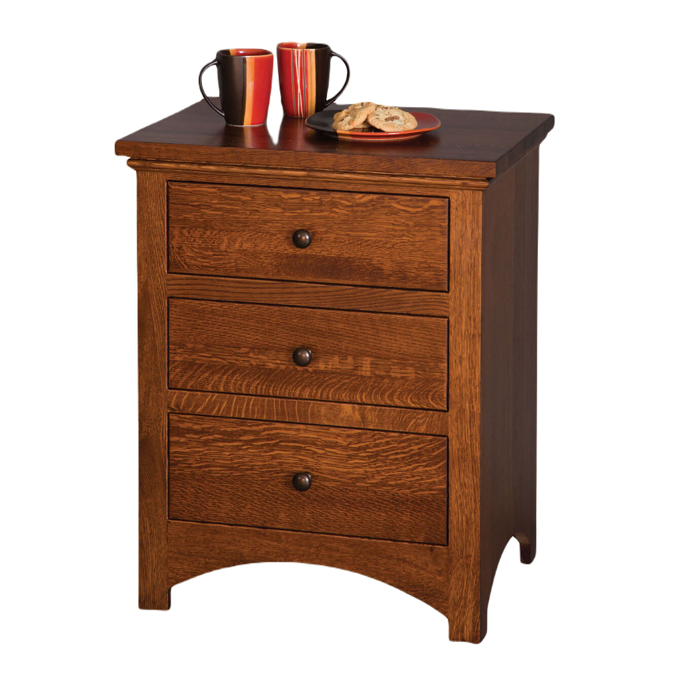 Buckeye Economy 3 Drawer Night Stand