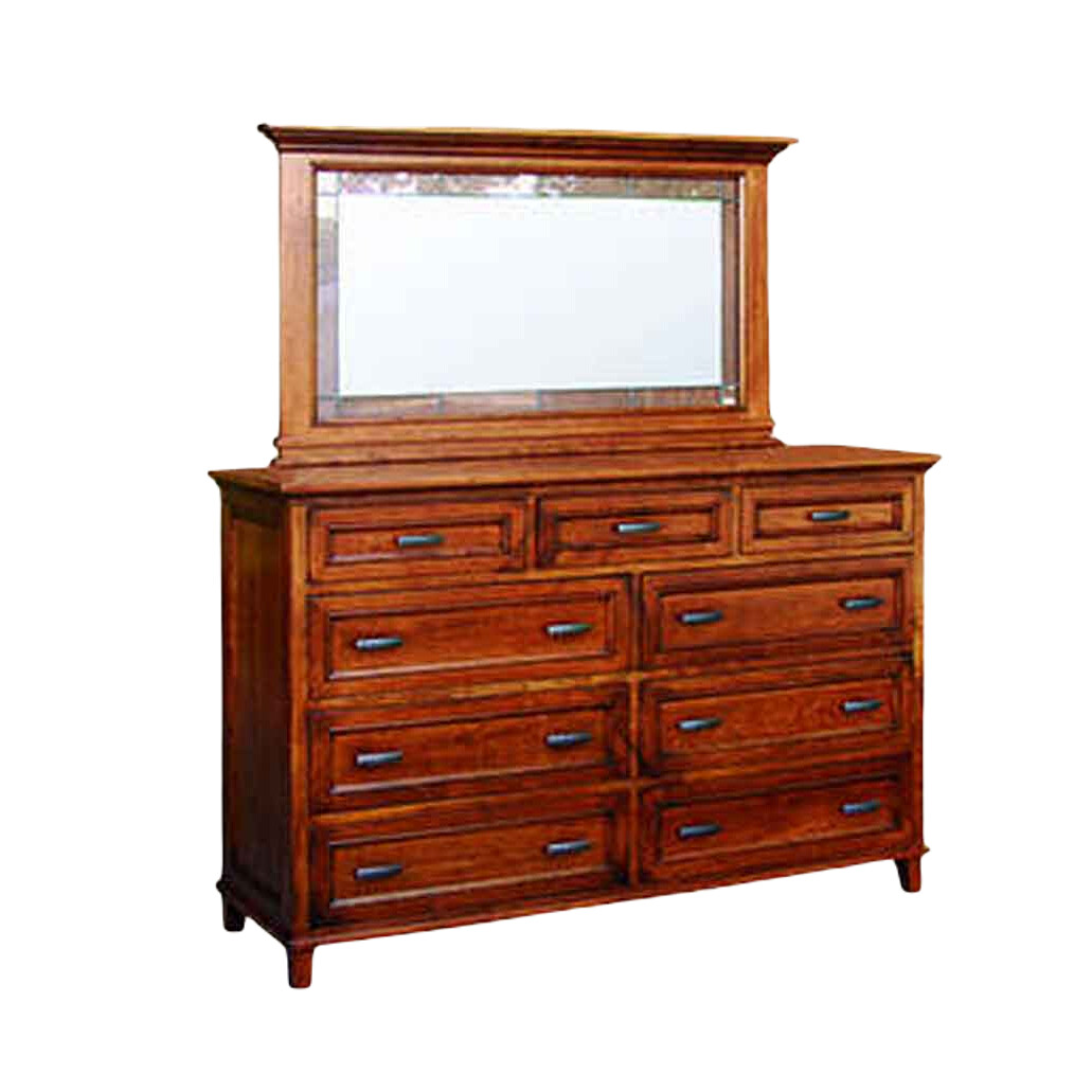 Brooklyn Tall Dresser shown with Deluxe Mirror
