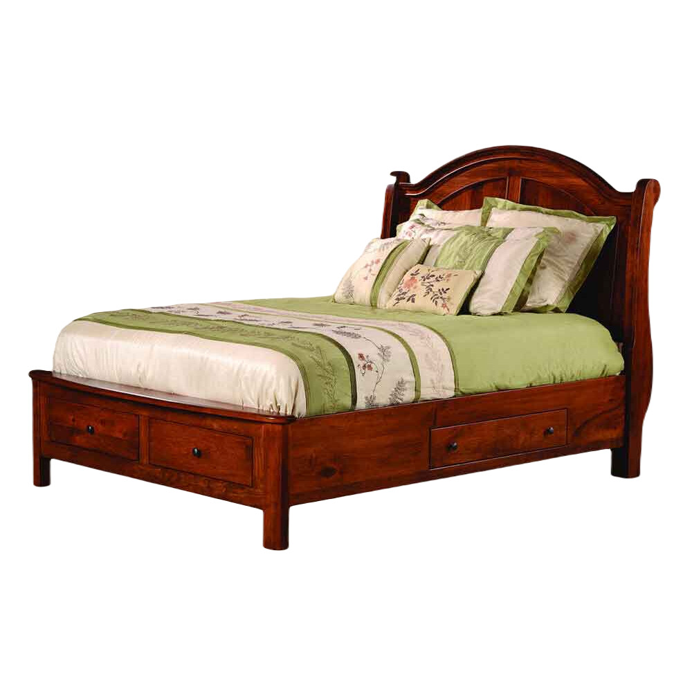 Duchess Sleigh Storage Bed with Meridian Footboard