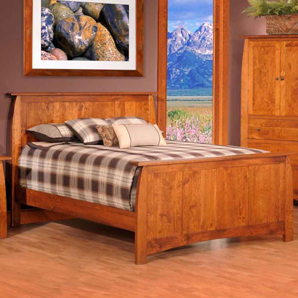 Bordeaux Panel Bed withTall Footboard