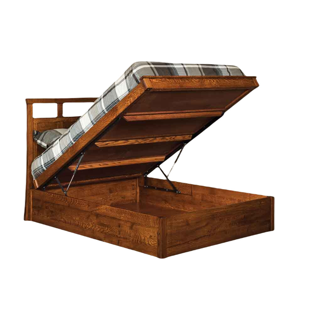 Stonecreek Platform Lift Storage Bed-open